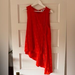 Elizabeth and James // Morgan Asymmetrical Polka Dot Top // Size L